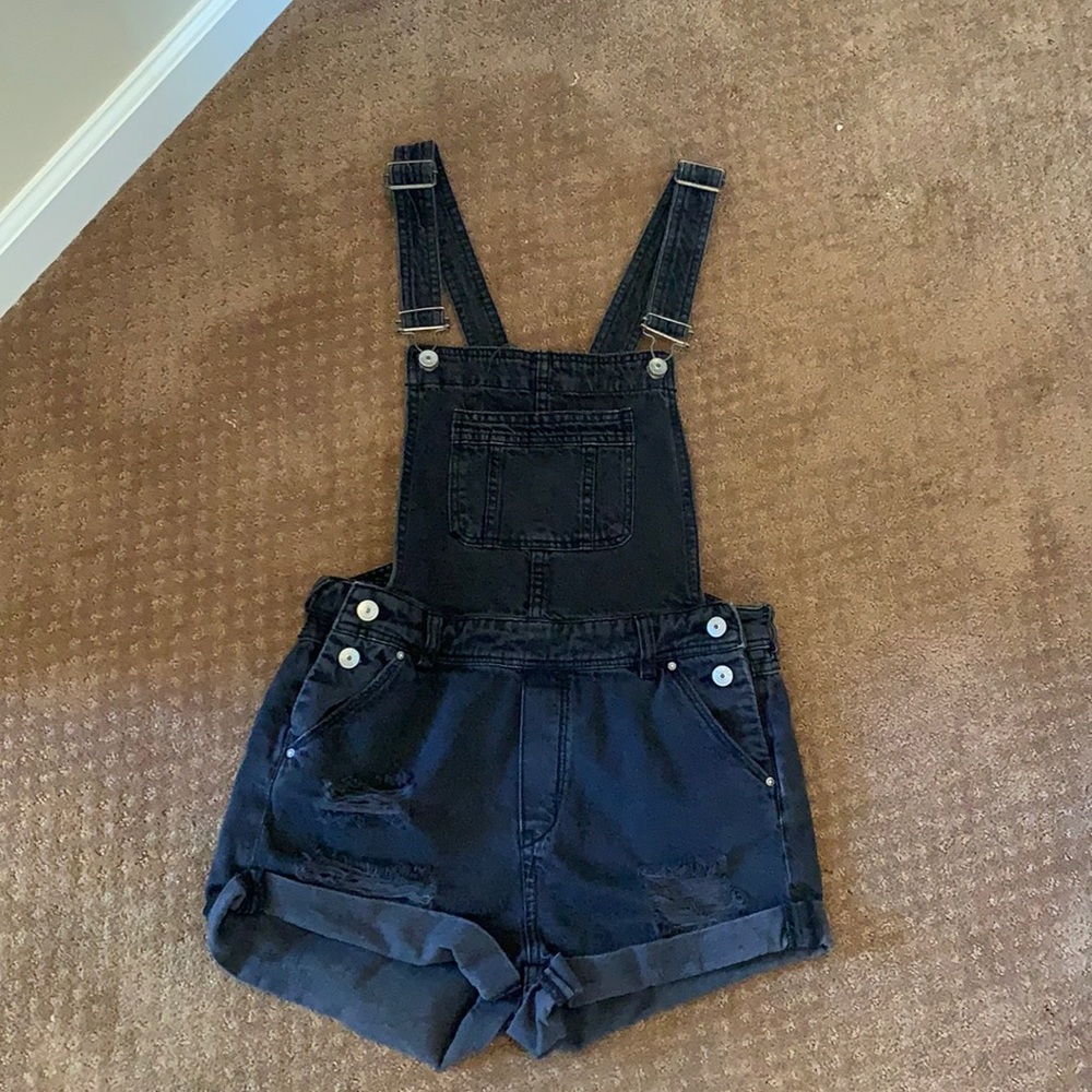 Black overalls